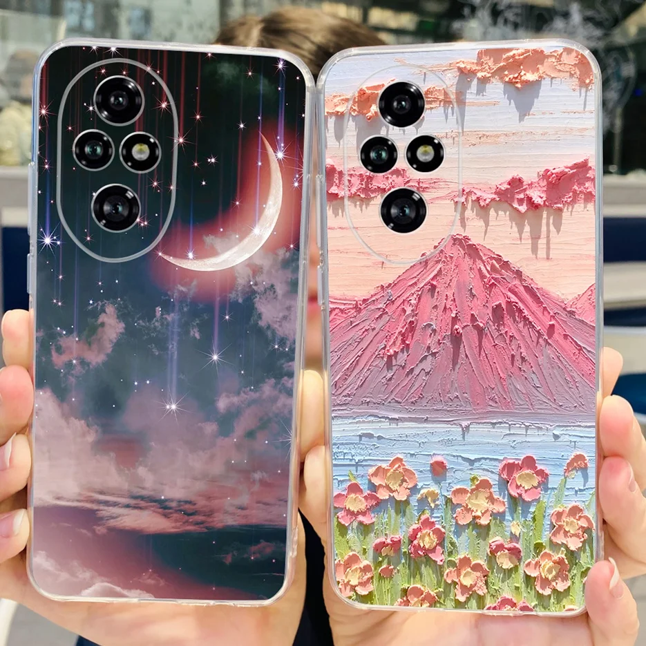 Para Honor 200 Pro funda ELP-AN00 nueva moda cubierta pintada fundas de teléfono de silicona transparente para Honor 200 Lite Honor200 Pro Fundas suaves - imagen 5