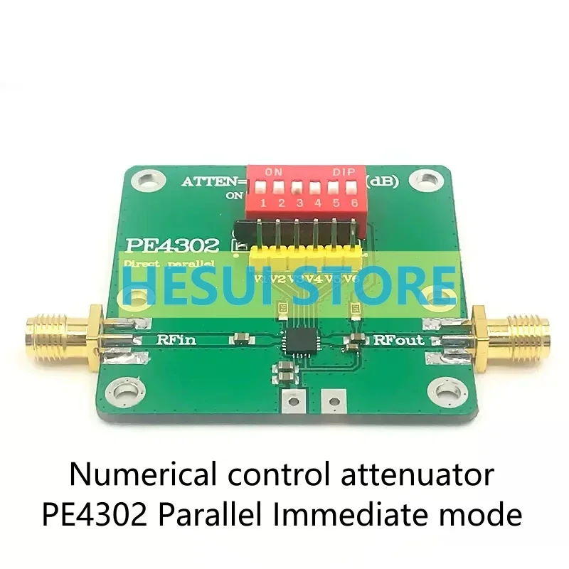 Módulo PE4302 paso = 0,5dB 10mW rango de atenuación = 0-31,5dB 0Hz- 4GHz atenuador RF placa de módulo atenuador CNC