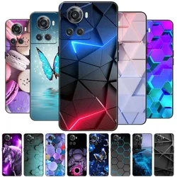 Funda de silicona para OnePlus 10R 5G con diseño de león y lobo