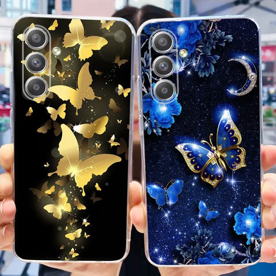 Funda trasera de TPU de silicona suave para Samsung A55 5G, carcasa bonita y delgada pintada para teléfono Samsung A55, SM-A556B, 2023 - imagen 5