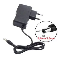 Adaptador convertidor de CA 100V-240V, fuente de alimentación con enchufe europeo DC 1000mm x 5,5mm, 3V, 5V, 6V, 8V, 9V, 10V, 12V, 15V, 1A, 2a, 2,1 mAh, 2000ma k5