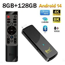 TV Stick X9 Android 14 4K WiFi 6 Bluetooth 5.0 128GB con Control Voz