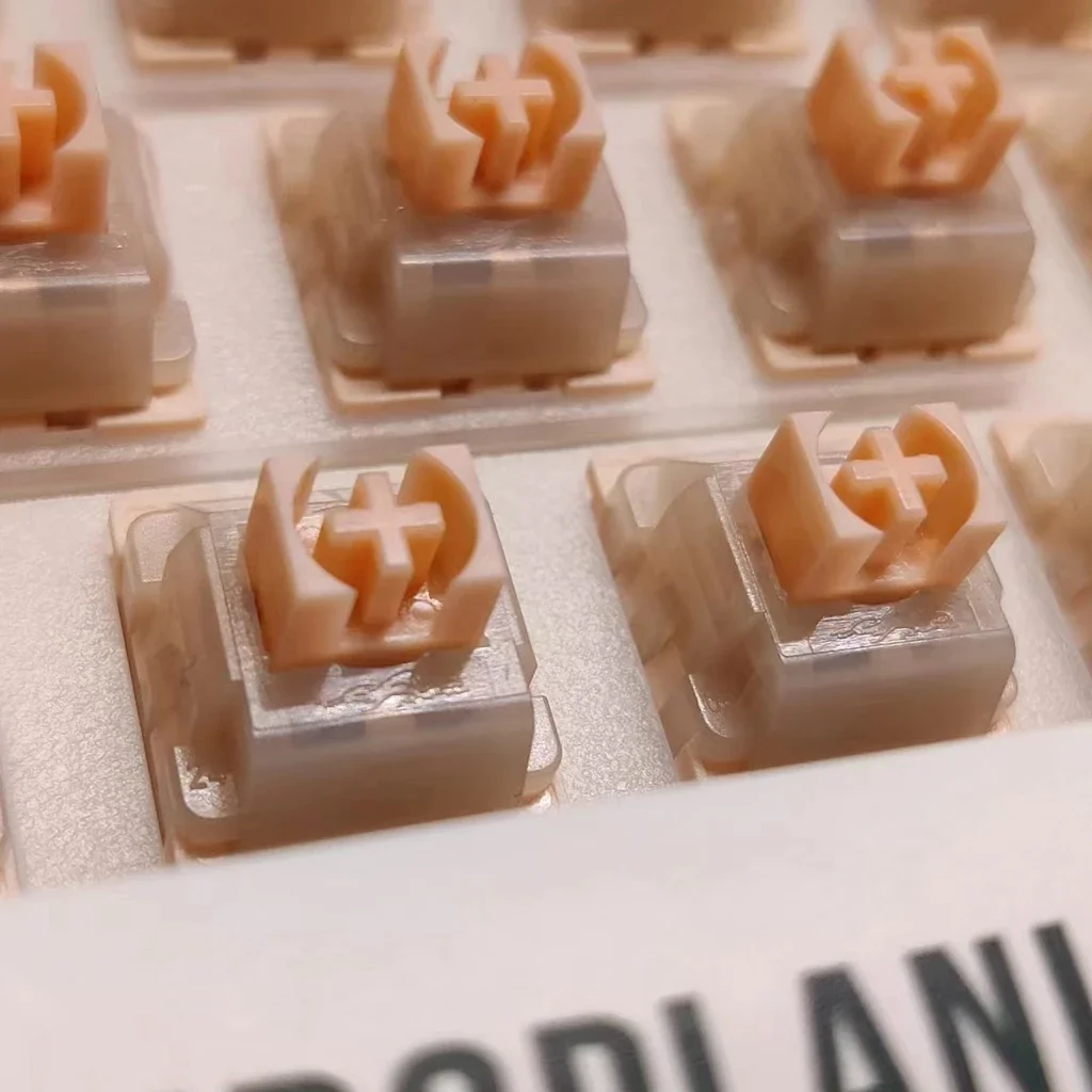 Sea Fog Sakura interruptor silencioso Rosa personalizado, Teclado mecánico para juegos de oficina, lineal de 5 pines, accesorios de resorte de 22mm