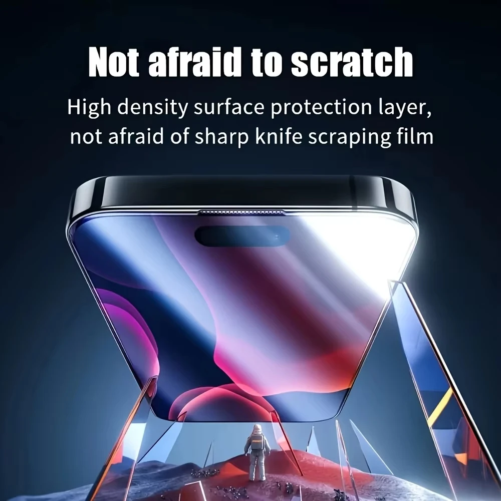 Protector de pantalla con revestimiento oleofóbico, 1-5 uds., para iPhone 17 Pro Max 16 13 11 15 14 16e 12 Mini XR X Xs 7 8 Plus, vidrio templado por aire - imagen 5