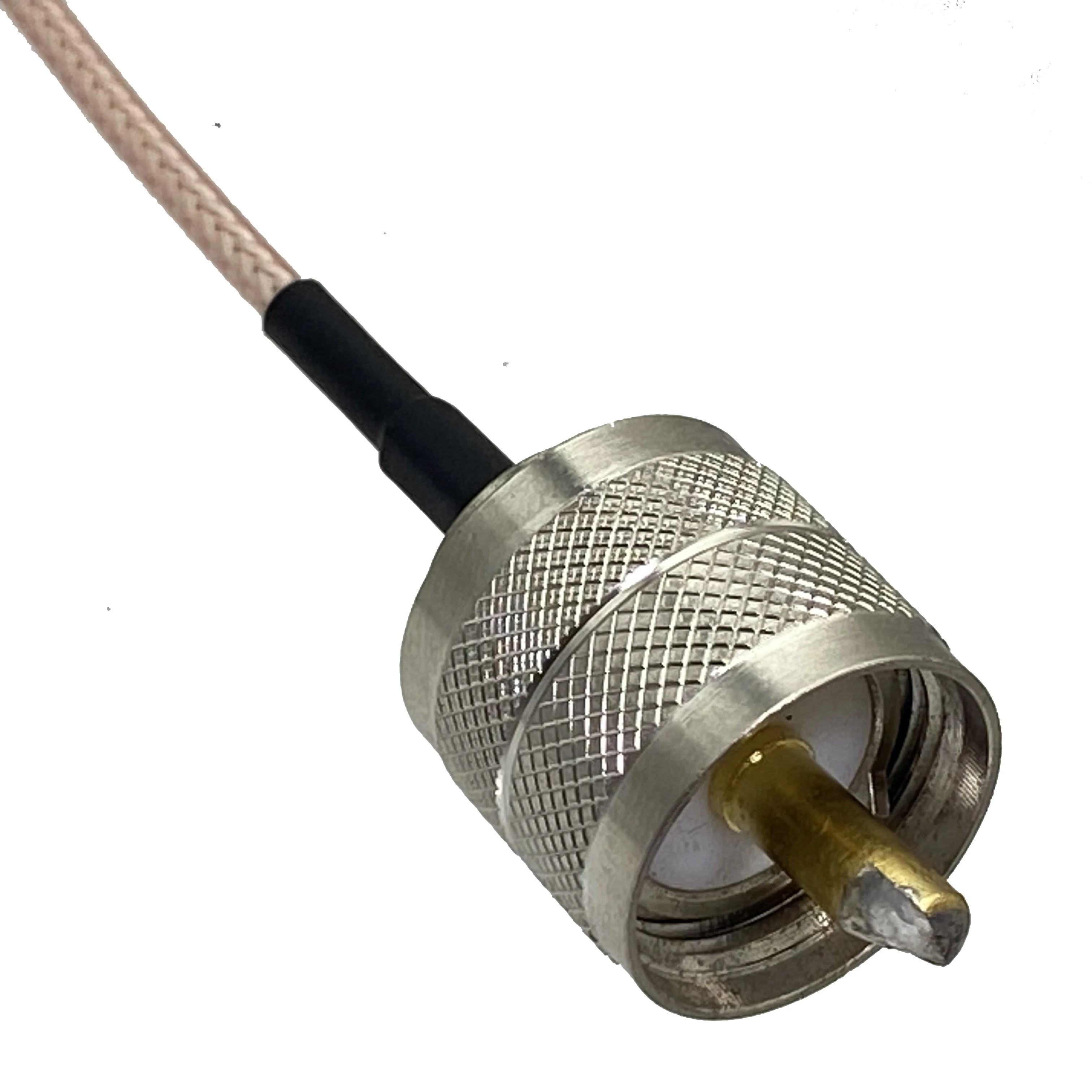 RG316 RF pigtail PL259 UHF macho enchufe a PL259 UHF conector macho puente RF Cable recto 4 pulgadas ~ 10 pies - imagen 4