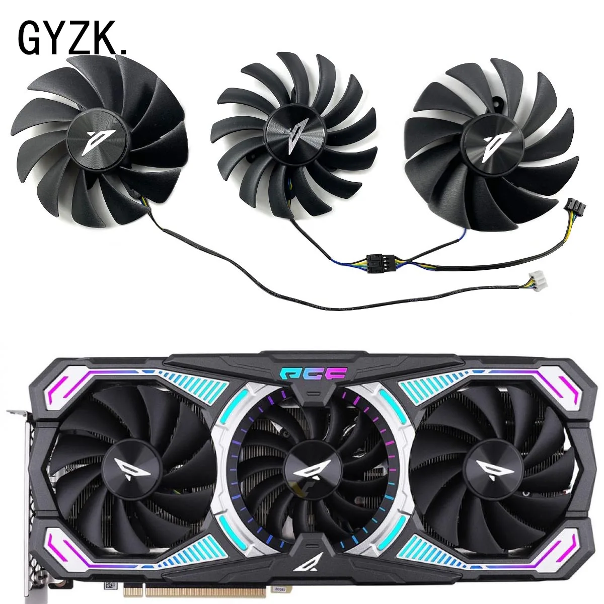 Nuevo para ZOTAC GeForce RTX3070ti 3080 3080ti 3090 PGF OC ventilador de repuesto para tarjeta gráfica GA91S2U/GA92S2U
