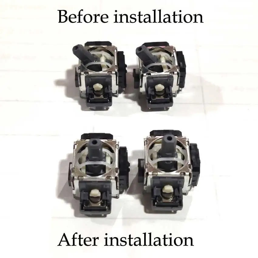 YuXi-2 piezas para mando de PS4 Pro Slim, repuesto de módulo de Sensor de pulgar analógico 3D, tapas de Joystick - imagen 2