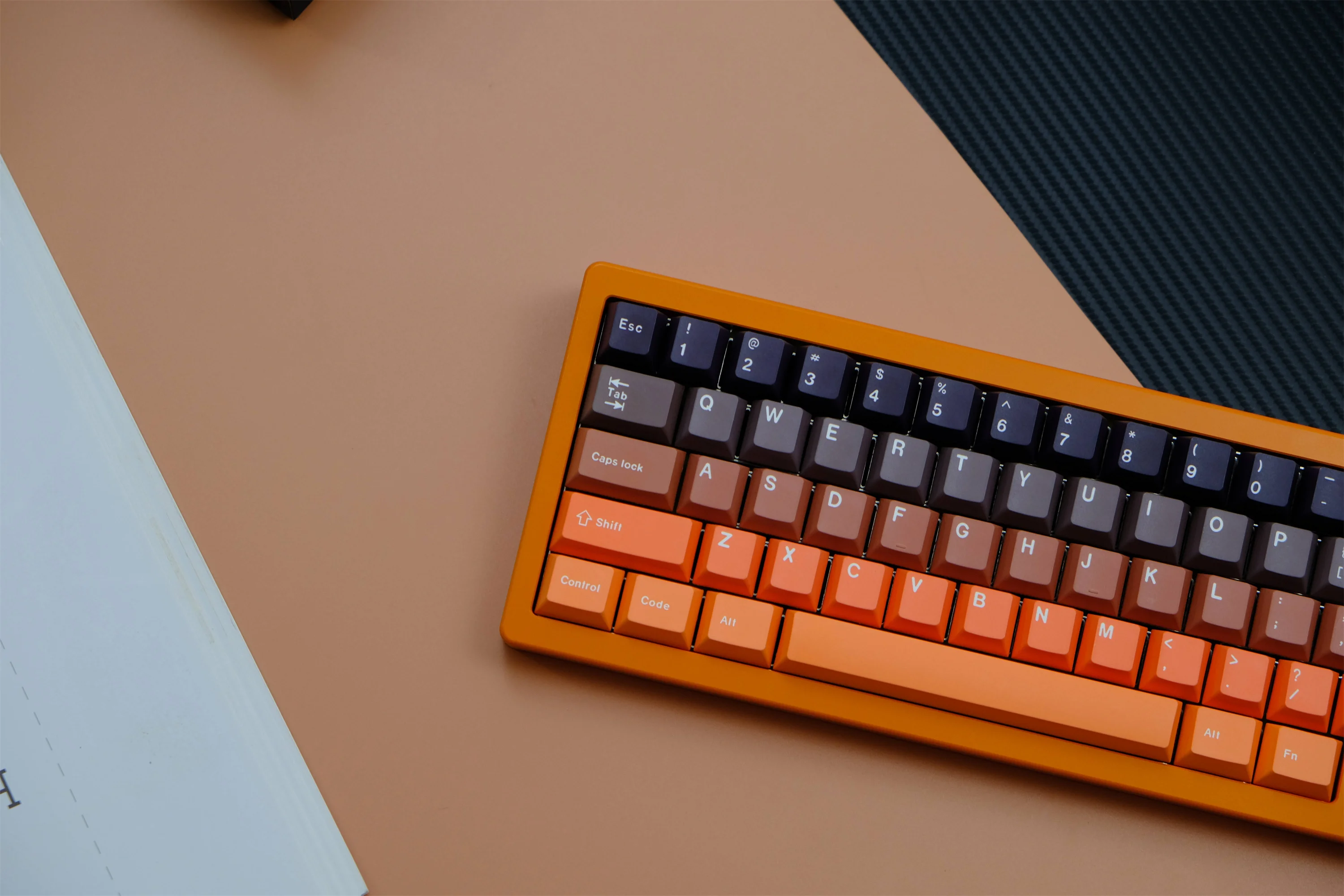 Teclas con degradado de puesta de sol, teclas PBT de 147 teclas, perfil de cereza, tinte-SUB personalizado para teclado mecánico - imagen 2