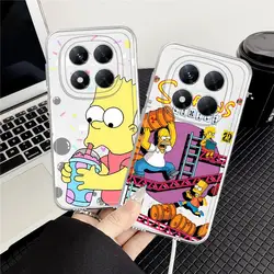 Funda Protectora para Teléfono con Dibujos Animados de Los Simpson para Xiaomi Redmi Note 14 Pro Plus 10S 13C A4 12S Note 13 14C 11 12 11S 9 10