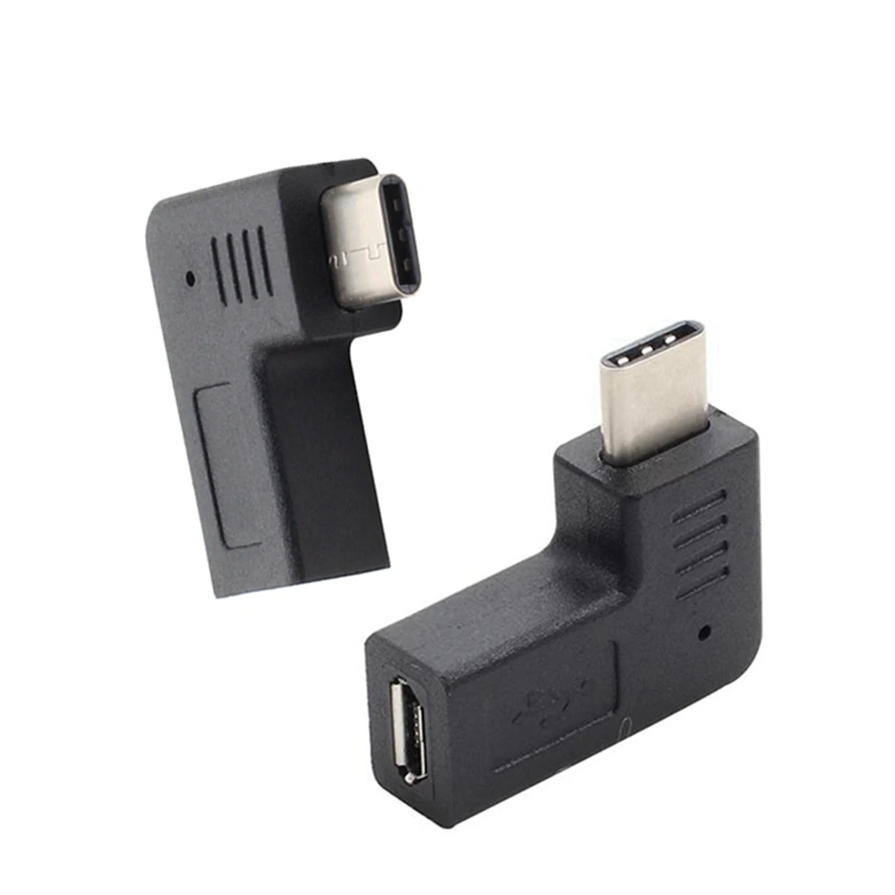 Adaptador Micro USB a Android tipo C con adaptador de flexión izquierda y derecha para adaptador de datos de carga rápida móvil - imagen 3