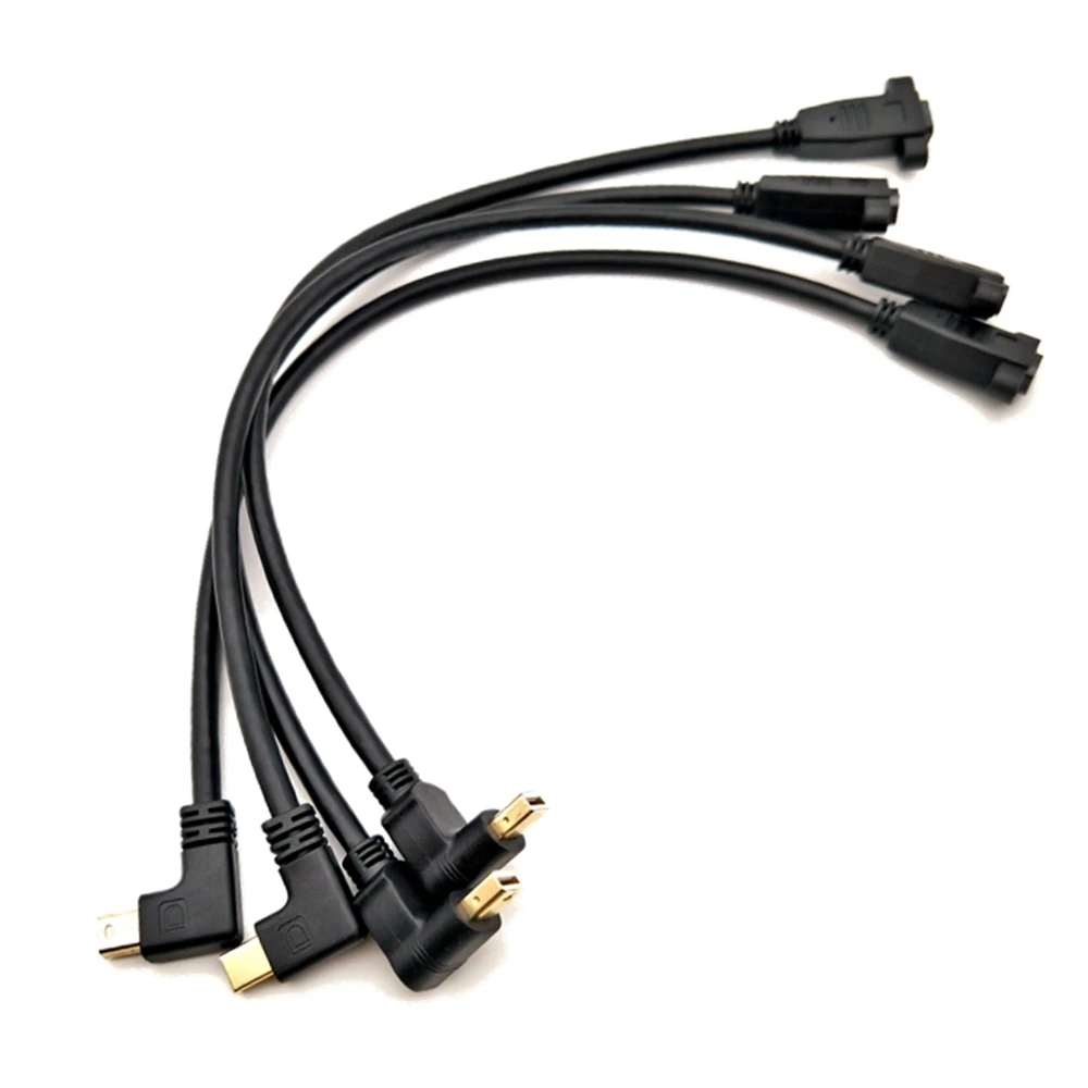 4K 0,3 m Mini DisplayPort macho a hembra 90 grados arriba, abajo, izquierda y derecha en ángulo Mini puerto de pantalla DP Cable de extensión - imagen 5