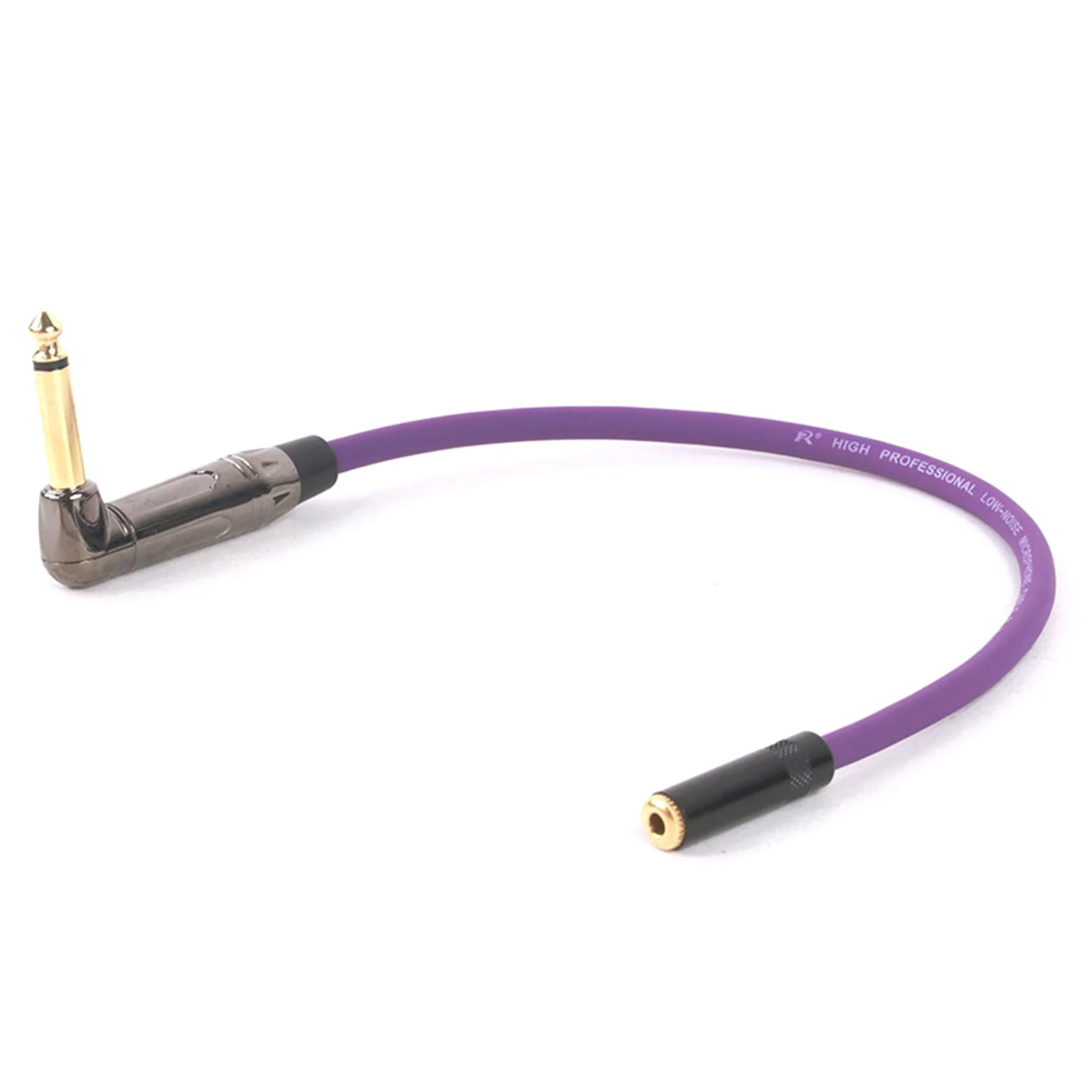 Guguo-conector macho de ángulo recto Mono de 6,35mm de alta calidad, convertidor de adaptador de Jack hembra estéreo de 3,5mm para micrófonos de guitarra - imagen 4