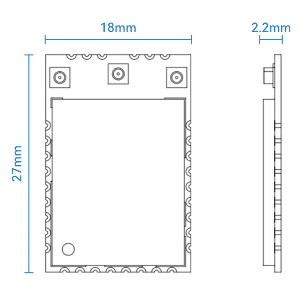 Módulo Bluetooth BL-M6652AU1 WiFi6 1201Mbps de alta velocidad 2,4 GHz 5GHz módulo inalámbrico de doble banda antena 2T2R interfaz USB 3,0 - imagen 5