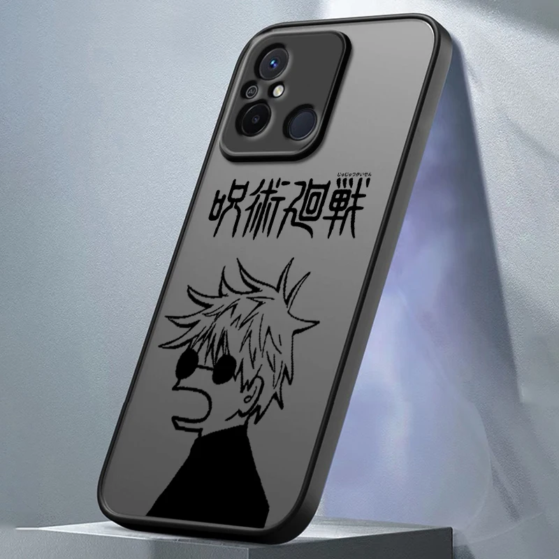 Jujutsu Kaisen Anime para POCO X5 X4 X3 NFC X2 M5S M4 M3 M2 C55 C51 C40 C31 F5 F4 GT Pro funda de teléfono translúcida esmerilada - imagen 2