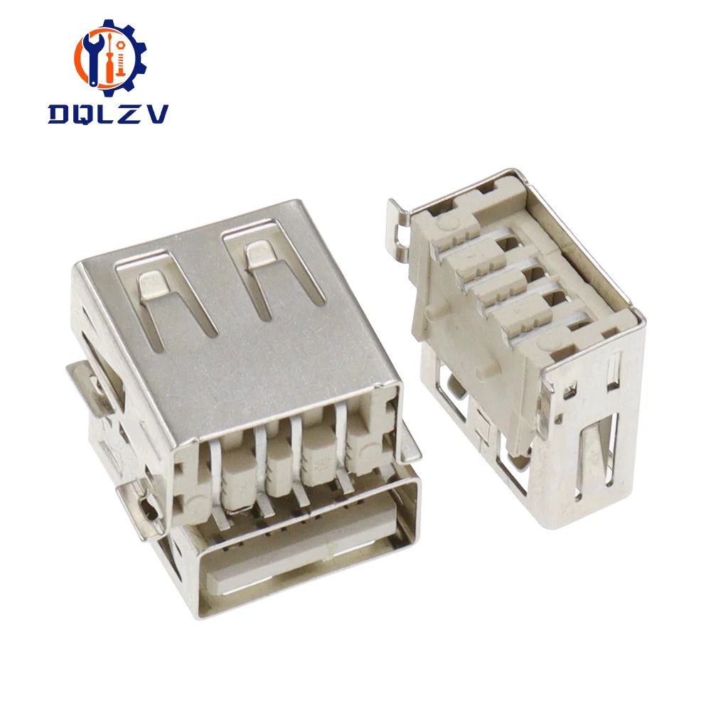 Conector hembra de puerto USB tipo A, Conector de soldadura, PCB, tipo USB-A, SMT, 4 pines - imagen 3