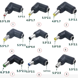 Adaptador corriente Jack DC hembra a macho 90° – Ángulo