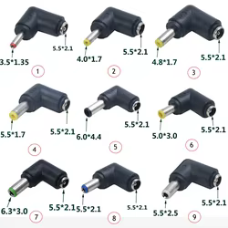 Adaptador corriente Jack DC hembra a macho 90° – Ángulo