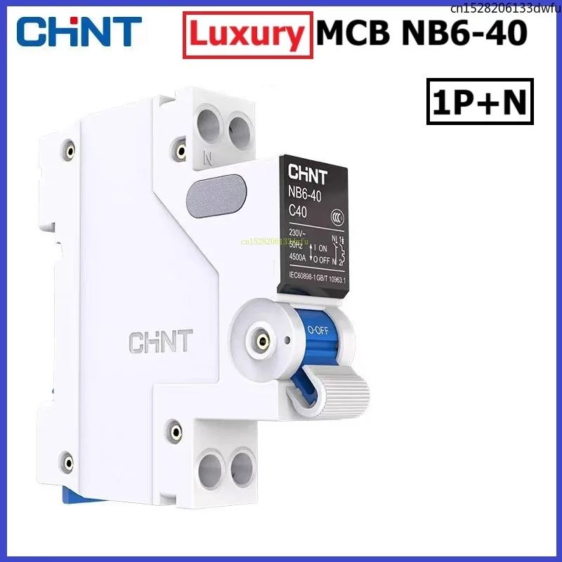 CHINT lujo de alta calidad 1P + N NB6-40 serie de actualización de seguridad interruptor de aire doméstico MCB DPN DZ267 NXB-40 disyuntor