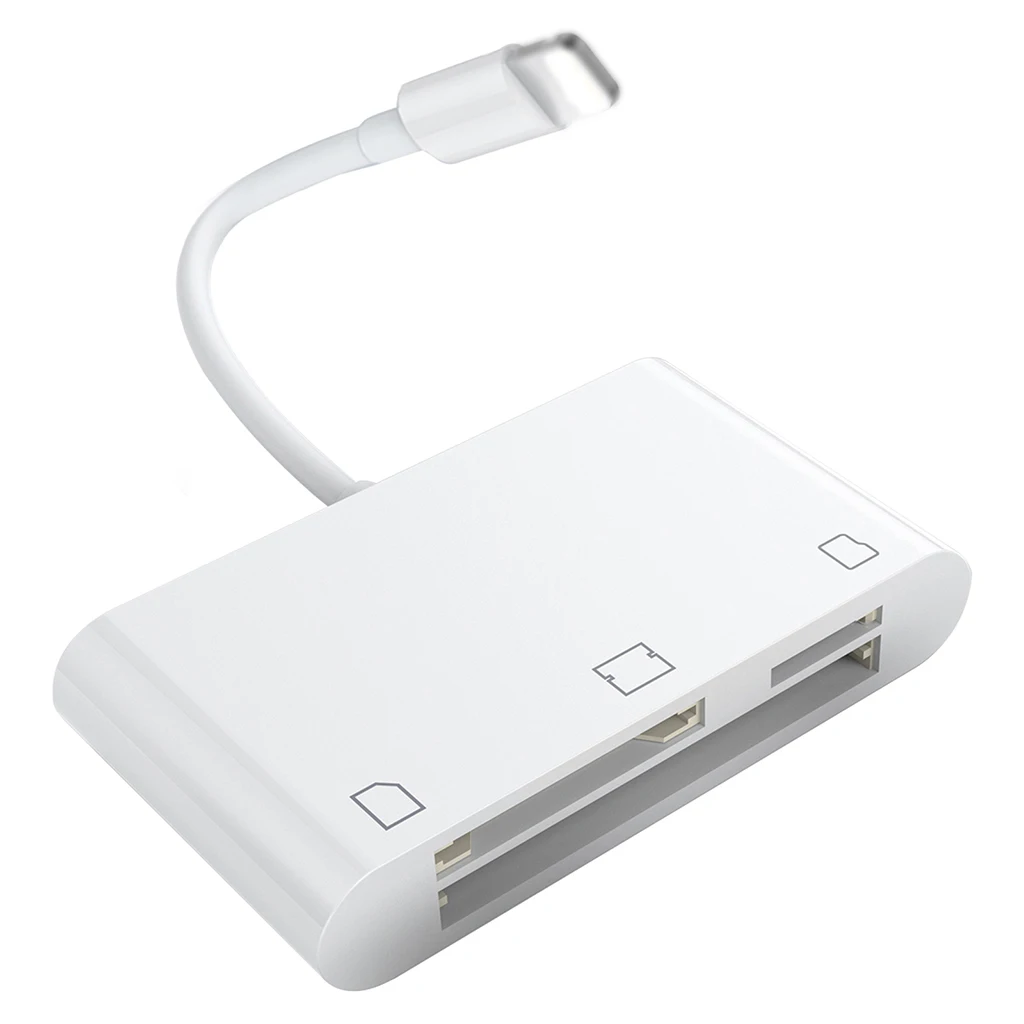 Adaptador multimemoria de cámara USB 2,0, lector de tarjetas TF/Micro SD para Ipad Pro, teléfono, iPhone, IOS, convertidor de tarjeta de memoria inteligente