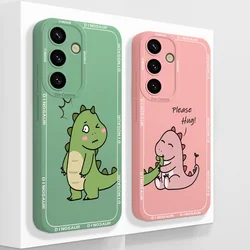 Funda de silicona Samsung Galaxy S25 Ultra, Plus y FE – Dinosaurio