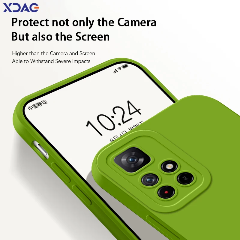 Funda de silicona líquida cuadrada Angel Eyes para Xiaomi POCO M4 Pro 5G 360, funda protectora suave a prueba de golpes para teléfono, carcasa POCOM4 M4Pro - imagen 4