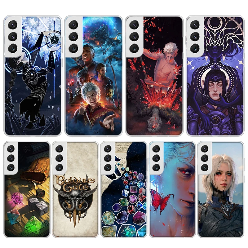 Juego b-baldurs Gate Bg3 Funda de teléfono de silicona para Samsung Galaxy S23 S24 S25 Ultra S21 Plus S20 FE S22 S10 + Funda de borde Galax