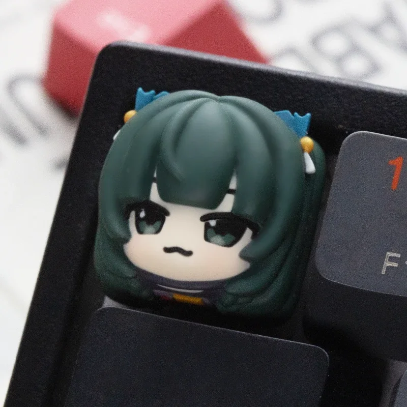 Qingyi-teclas de Anime artesanales de resina, accesorios de teclado mecánico Zenless Zone Zero, teclas personalizadas para juegos, Kaesar King - imagen 2