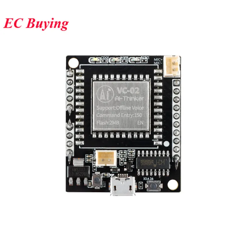 VC-02-Kit VC-01 AI Placa de desarrollo de voz sin conexión pura sin red inteligente Reconocimiento sin conexión Módulo de control de voz en inglés - imagen 5