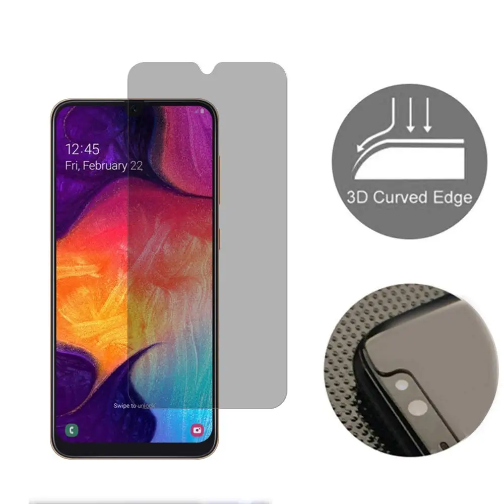 Vidrio templado de privacidad 2.5D para Huawei Mate 20 X, película protectora antiespía para Huawei Mate 20 20X, Protector de pantalla antimirones - imagen 4