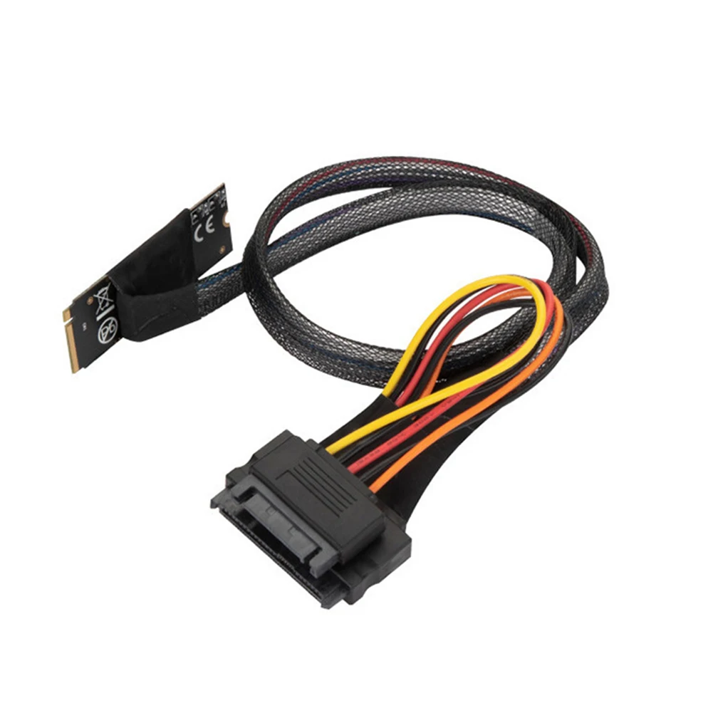 M2TO8639 M.2 m-key a U.2 Cable adaptador de SFF-8639 con conector hembra SATA de 15 pines