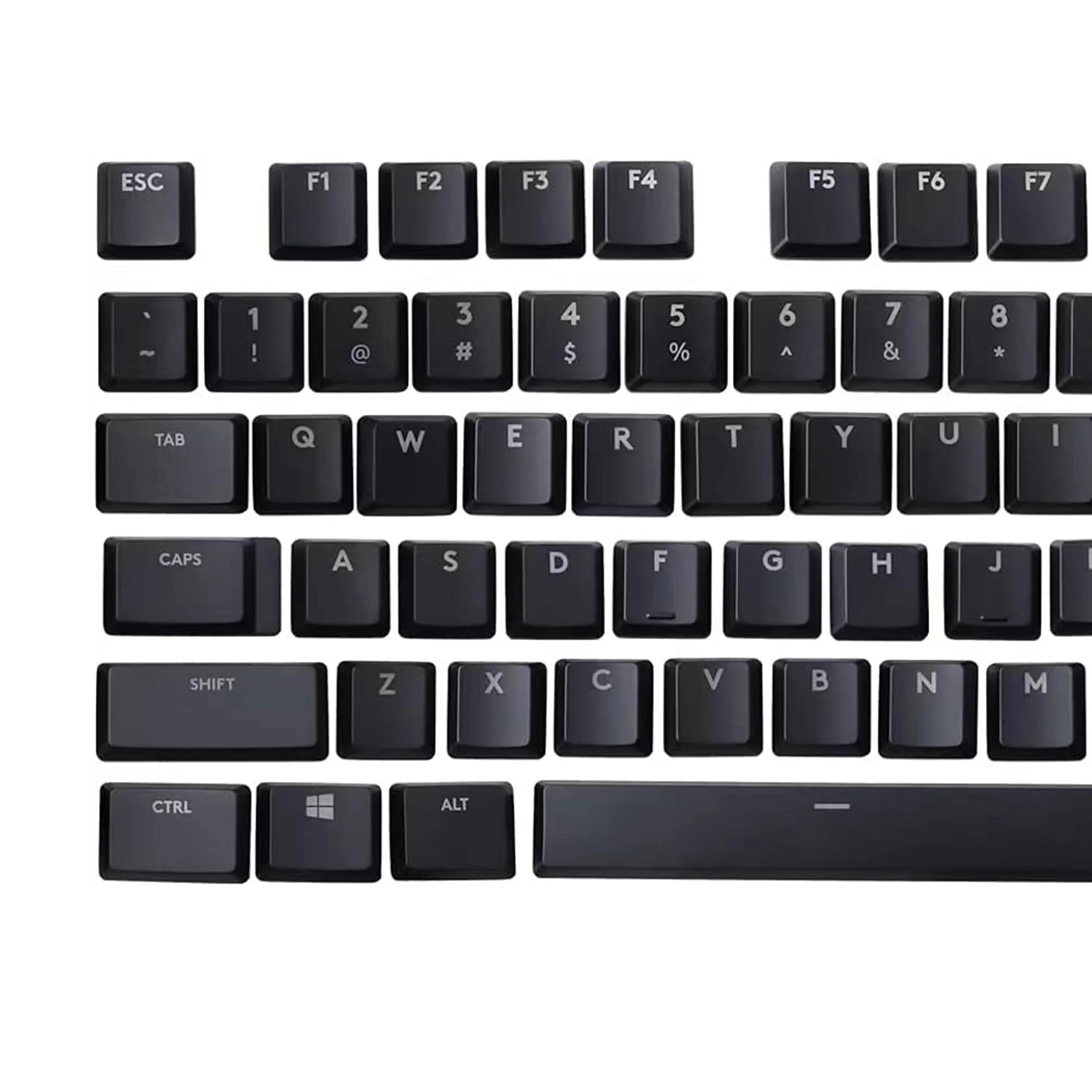 Juego completo de teclas negras para Logitech, G915, TKL, 87 teclas, G813, G913, G815, G915, TKL - imagen 4