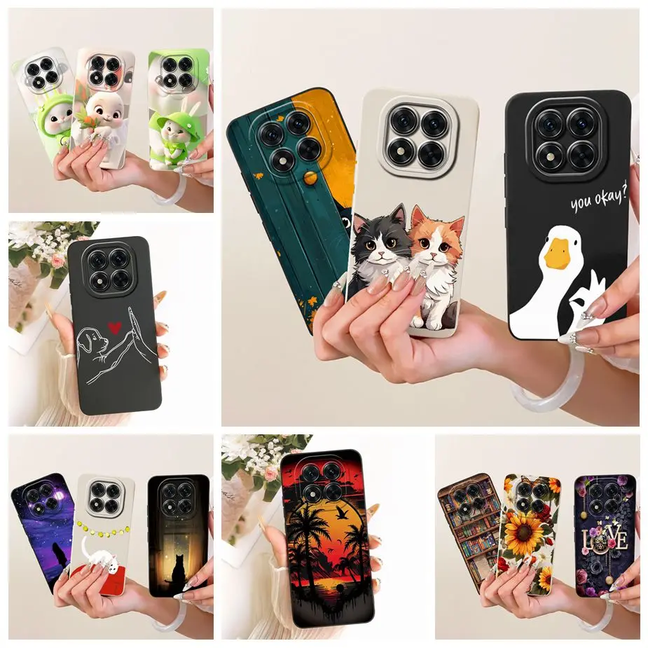 Para Xiaomi Redmi Note 14 Pro 4G funda bonita de dibujos animados pintada funda de silicona suave para Redmi Note 14 Pro Plus Note14 Pro 5G bolsas