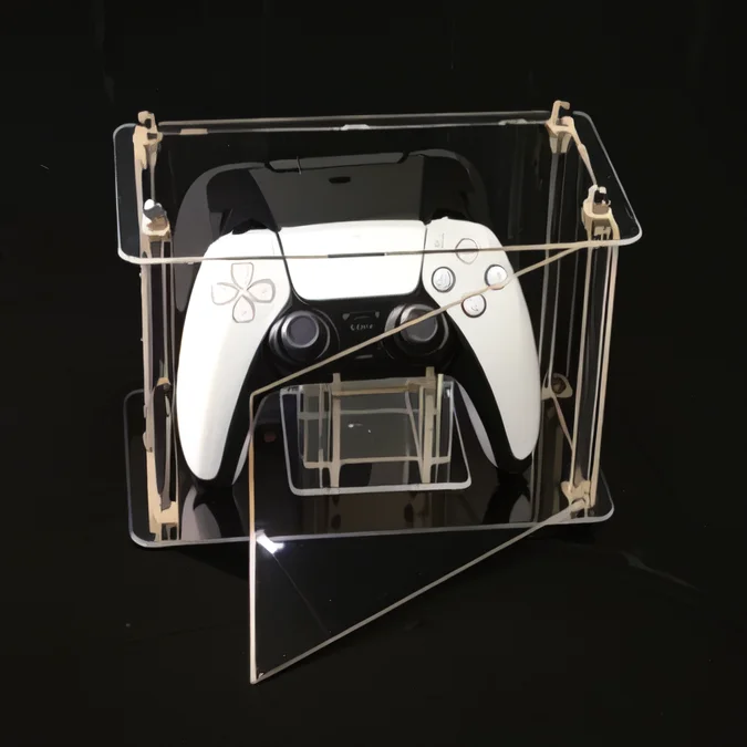 Caja acrílica para controlador de juego, soporte de exhibición de almacenamiento, cubierta antipolvo para Switch Xbox PS5, soporte de mango, accesorios para juegos - imagen 3