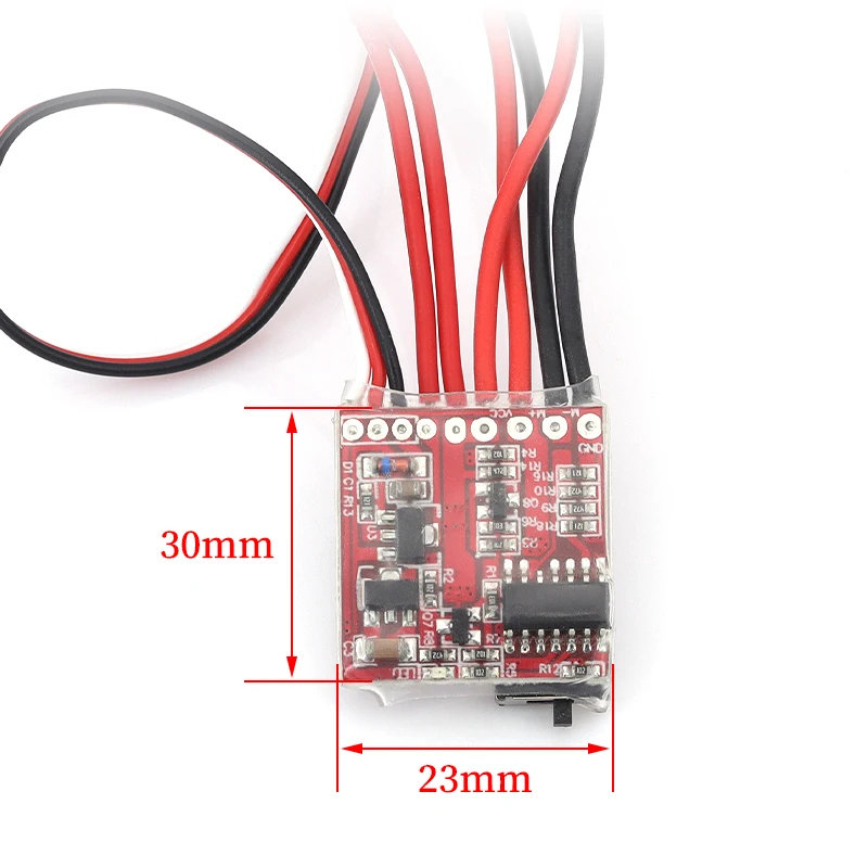 20A 4,8 V-8,4 V (para batería de litio 2S) Mini controlador de velocidad eléctrico cepillado ESC cepillo Motor electrónico para coche RC - imagen 2