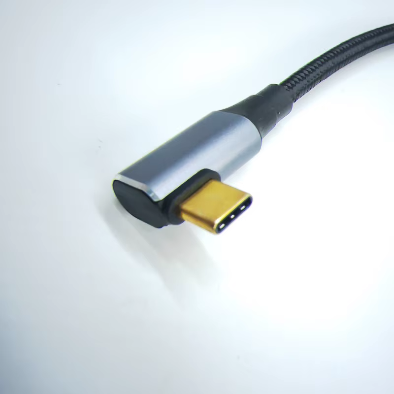 Cable USB-C 100W 90 Grados - Carga rapida USB 4.0 8K 60Hz 30cm - imagen 4