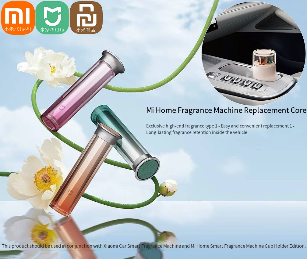 Difusor de fragancia de coche Xiaomi Original, accesorios de núcleo de repuesto, máquina de Perfume automática inteligente Mijia, filtro central de repuesto