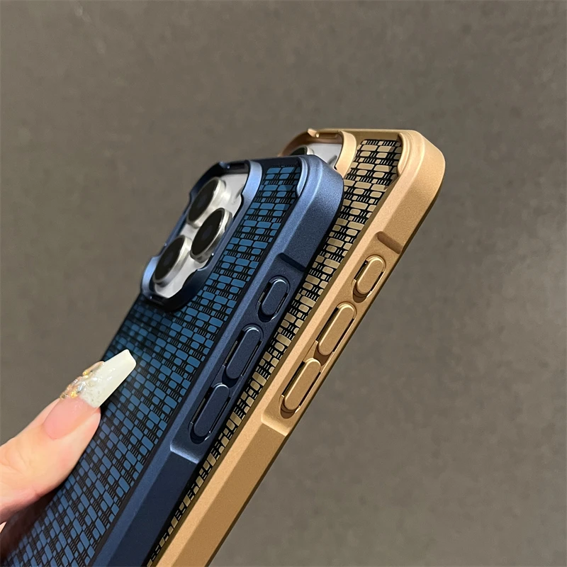 Patrón de fibra de carbono de lujo para funda mate Magsafe para iPhone 16 15 14 Plus 13 12 Pro Max cubierta de armadura de parachoques magnética a prueba de golpes - imagen 4