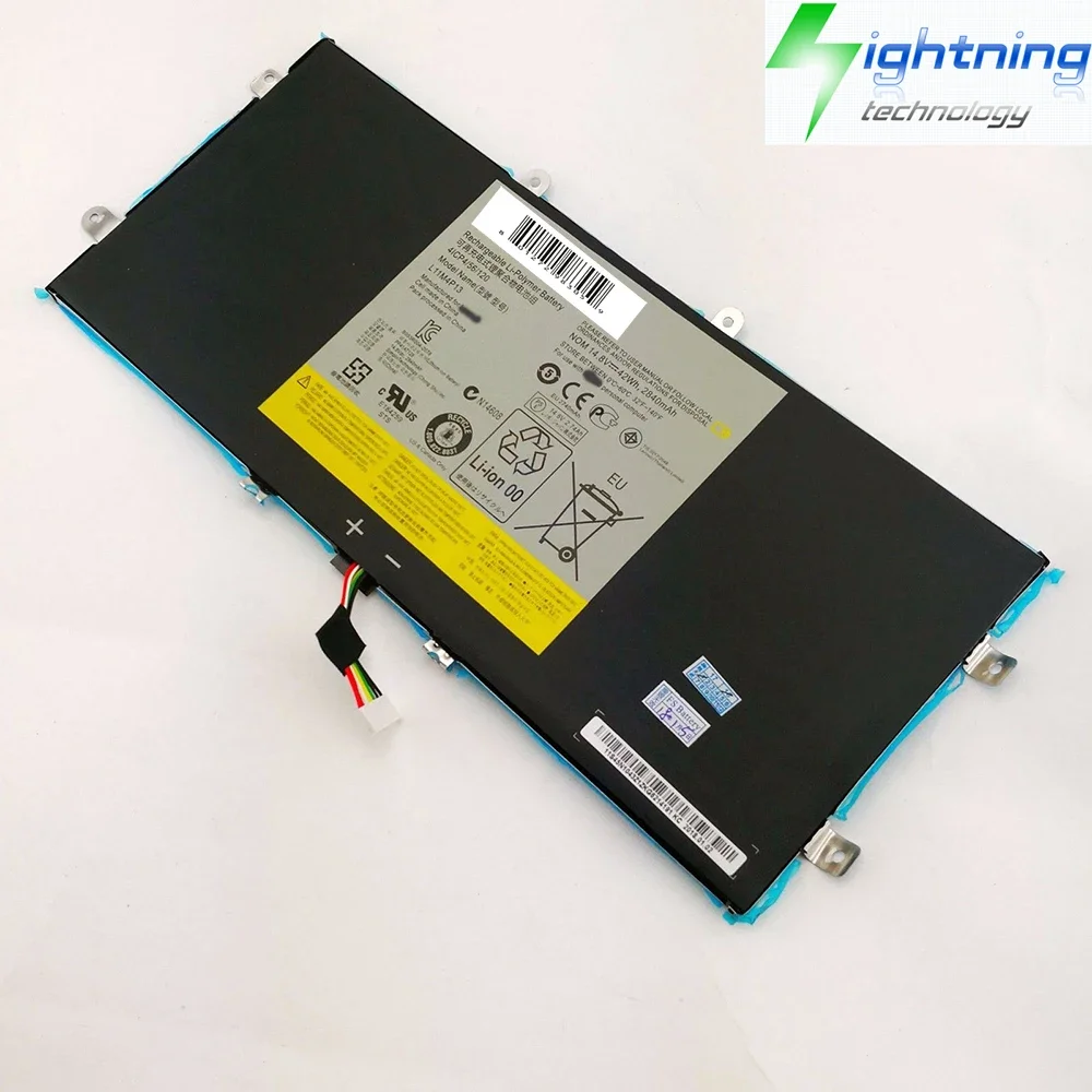 Nueva batería Original y genuina para ordenador portátil L11M4P13 14,8 V 42Wh para Lenovo IdeaPad Yoga 11S-IFI 4ICP4/56/120, etc. - imagen 4