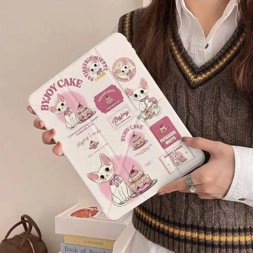 3+Y Style New Case Cute Cat For iPad Pro 11 12.9 13 M2 M4 M3 Case 9.7 10.2 5th 6th 7/8/9 10th 11th mini 6 7 case Air 3 4 5 6 - imagen 2