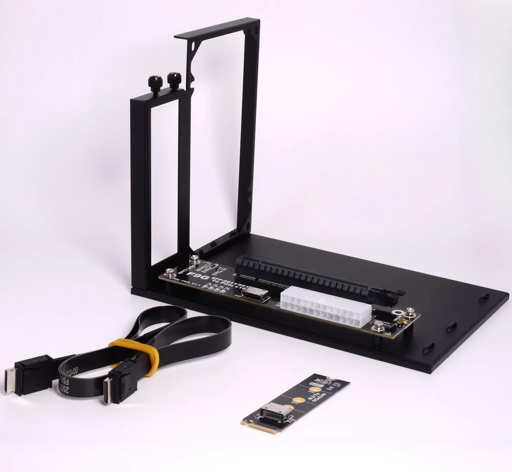 F9G-BK7 PCIe 4,0 X4 64Gbps OCuLink tarjeta gráfica externa para ordenador portátil ATX GPU Dock para M.2 NVMe a SFF-8612 Oculink tarjeta adaptadora eGPU - imagen 3