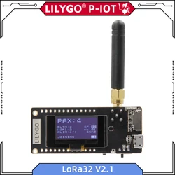 LILYGO TTGO LoRa32 V2.1 ESP32 Placa de desarrollo OLED WiFi BLE