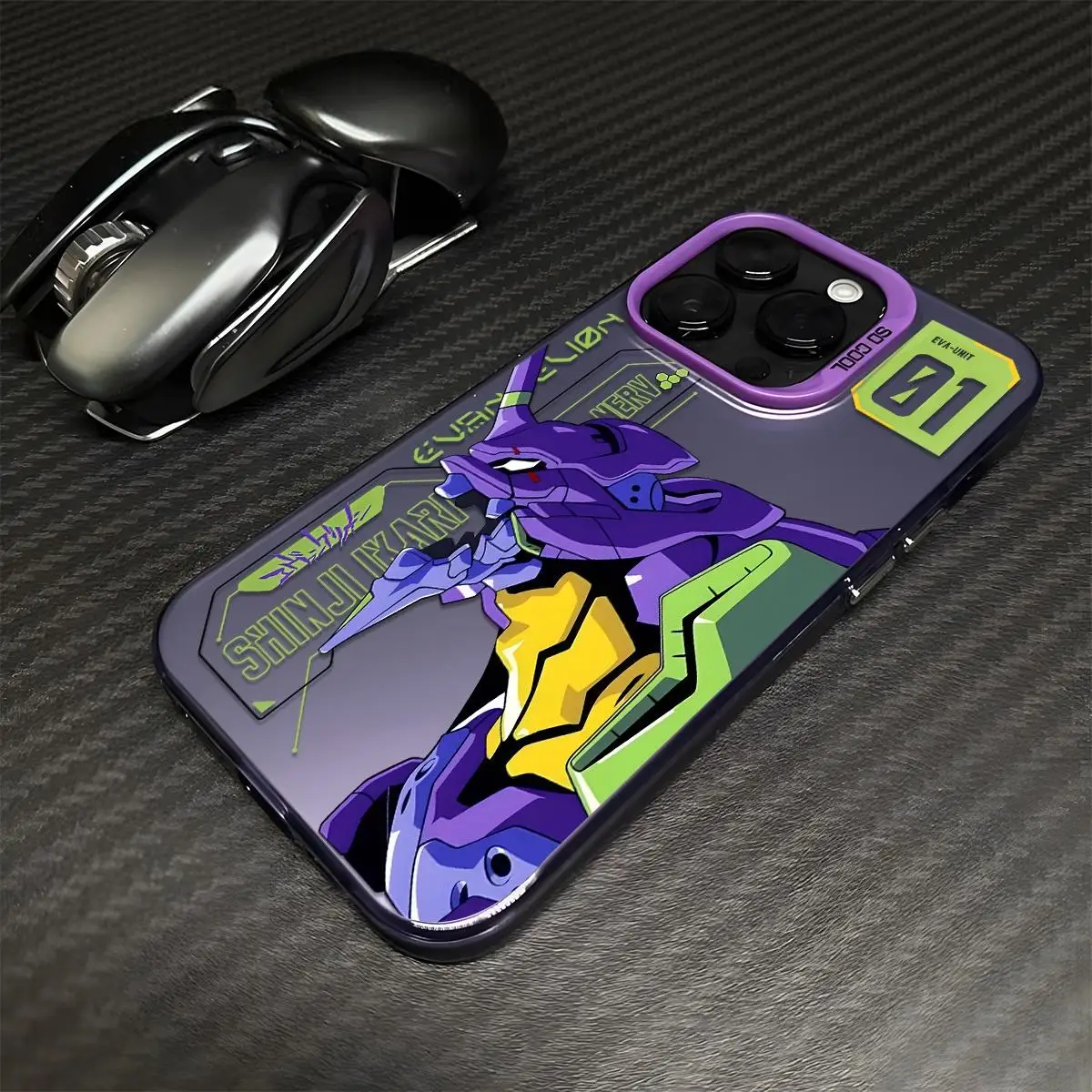 Funda de EVA-01 de dibujos animados de Anime Ikari Shinji Fighter para Xiaomi POCO X6 5G X5 X3 C50 F3GT F4 13T 12T 11 Lite, funda dura - imagen 4