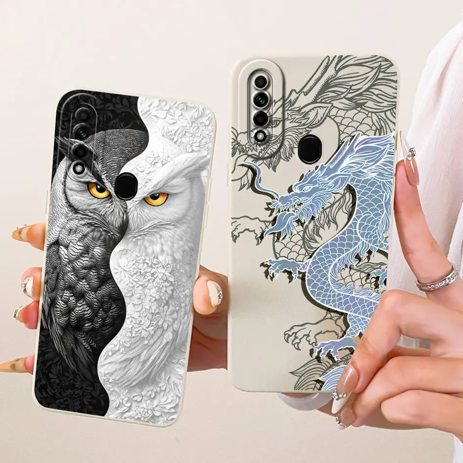 Funda para OPPO A31 2020, funda CPH2015 CPH2073 CPH2081, funda protectora trasera de silicona suave pintada de lujo para bolsa OPPOA31 A8 - imagen 3