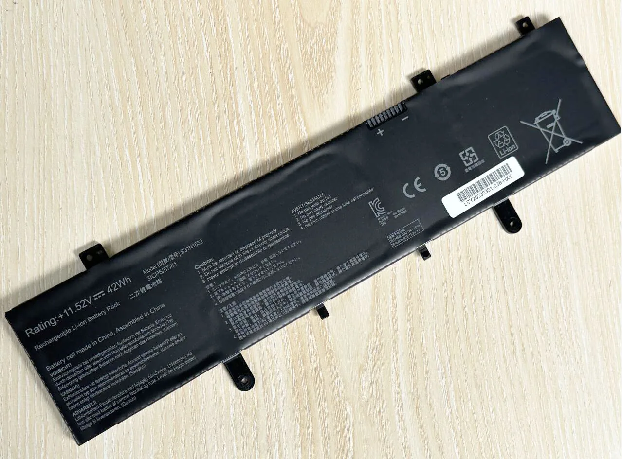 Nueva batería de ordenador portátil B31N1632 para Asus Vivobook 14 X405 X405U X405UQ Zenbook S4100U Series 0B200-02540000 3ICP5/57/81 - imagen 2