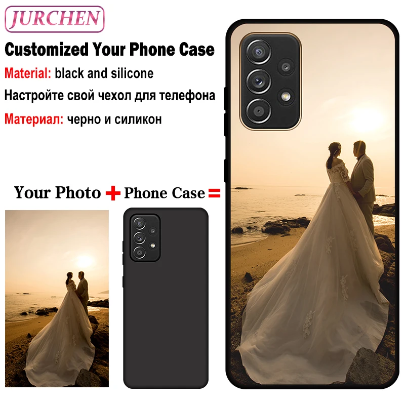 Funda de foto personalizada para Samsung Galaxy A33 A34 A35 A53 A15 A54 A55 A14 A24 A25 S23 Plus FE M14 M54 M22 A05 A04 A05S A04e F54 Glass - imagen 4