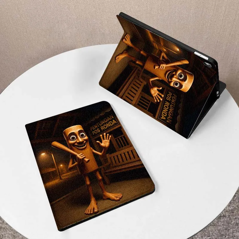 TungTungSahur brainrot para iPad Pro Air Mini 1 2 3 4 5 6 7 7th 8th 9th 10th 11th 10,2 9,7 10,5 10,9 11 12,9 funda para tableta - imagen 2