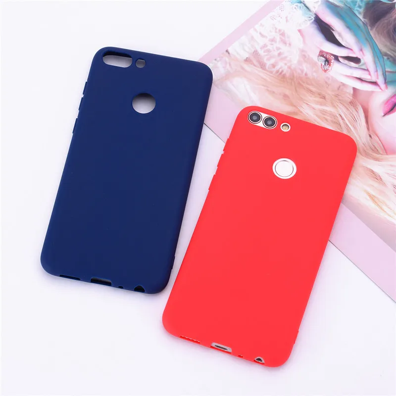 Huawei P Smart Case TPU silicona suave color caramelo contraportada funda de teléfono para Huawei P Smart 2018 FIG-LX1 PSmart Case - imagen 2