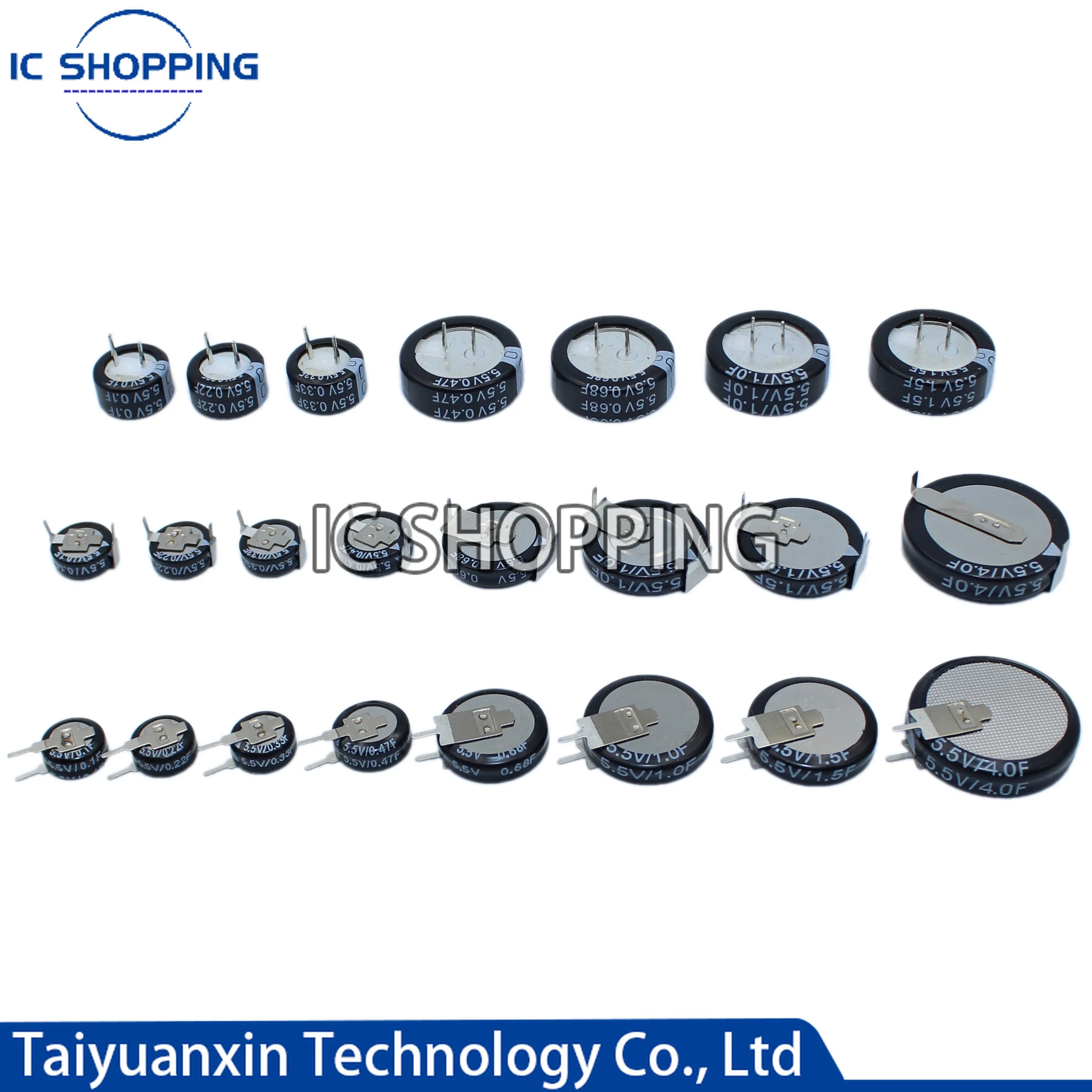 Supercondensador Tipo V H tipo C, 0,1f, 0,22f, 0,33f, 0,47f, 0,68f, 1F, 1,5f, 4F, 10 unidades - imagen 2