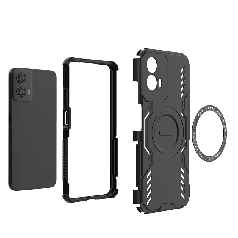 Para Motorola Moto G34 Funda Moto G34 Funda disipación de calor carga inalámbrica magnética Fundas protectoras para teléfono en Moto G34 Funda - imagen 4