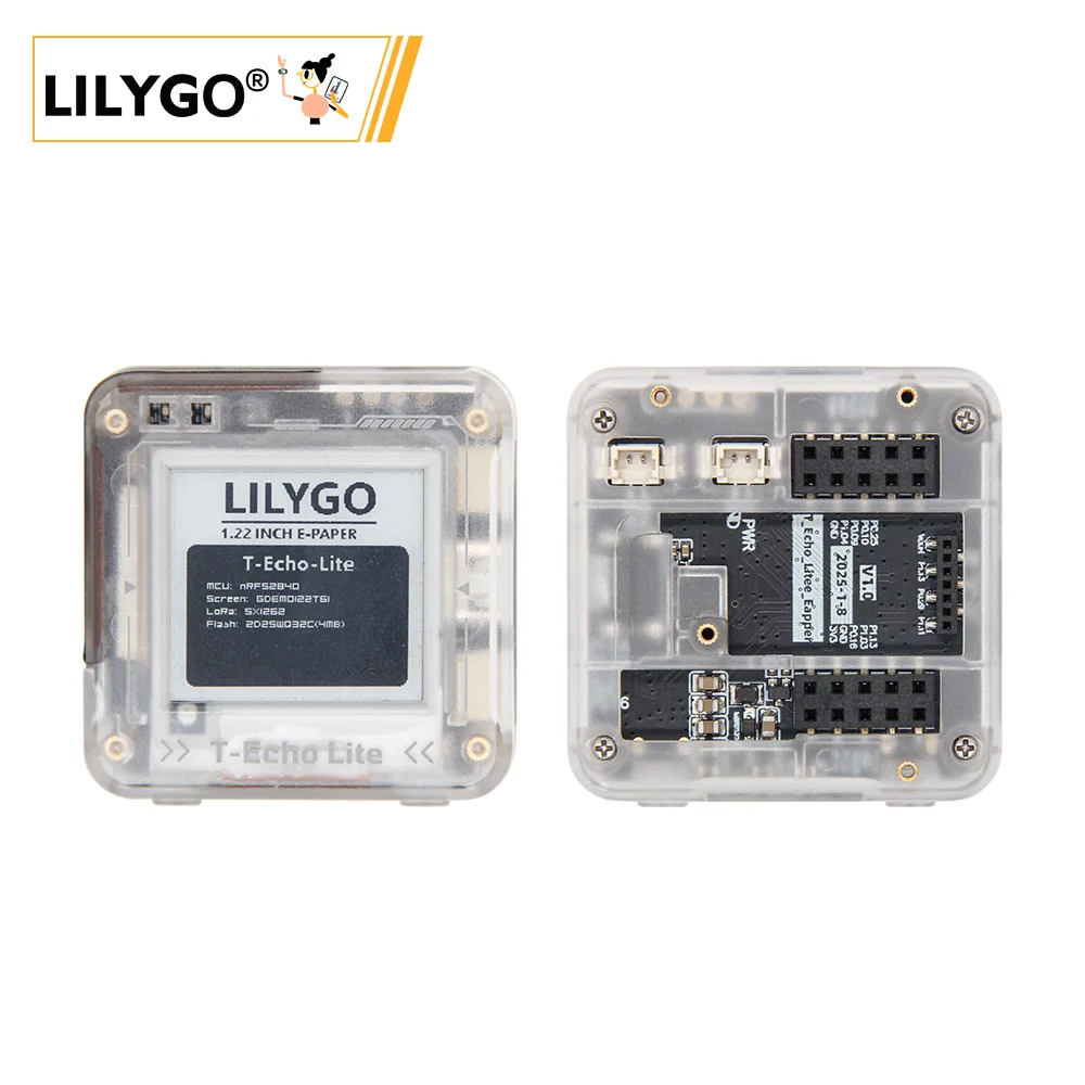 LILYGO ®   T-Echo Lite NRF52840 LoRa Pantalla de papel electrónico Módulo de potencia ultrabaja Placa de desarrollo de expansión GPS Compatible con meshtastico